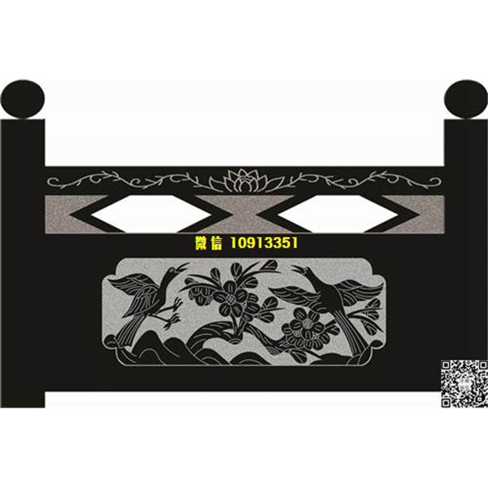 精雕图26花鸟栏板精雕图线雕图线条图单线铣底图_电脑雕刻plt文泰矢量图精雕图浮雕图